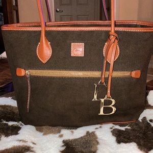 Dooney & Bourke Brown and Tan Tote Bag